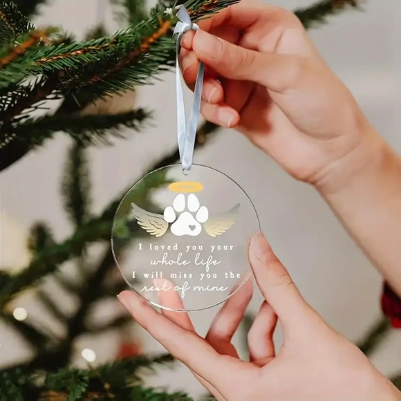 Round Shaped Pet Memorial Ornament - Picture 4 of 5